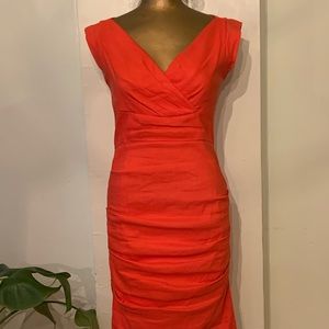 NICOLE MILLER Tucked Sheath Dress